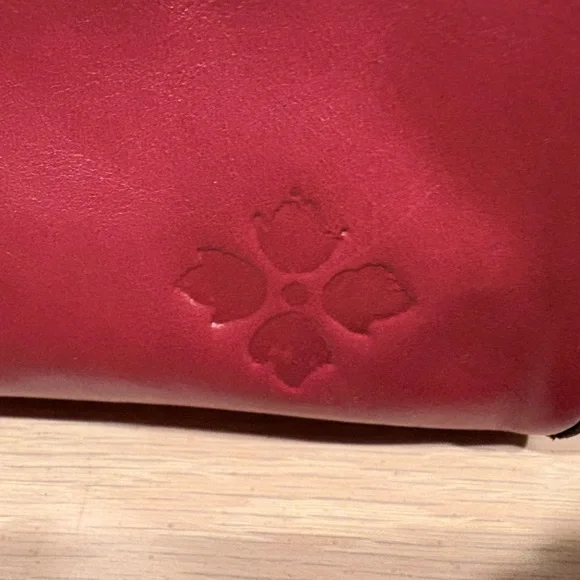 Patricia Nash Carisbrooke Red Leather Crossbody Satchel Bag NWOT - Picture 3 of 11